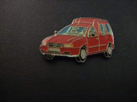 Volkswagen Caddy gesloten model, bestelwagen rood
